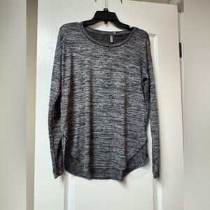Banana Republic Charcoal Long Sleeve Top